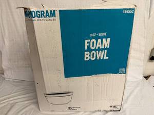 lot 28 image: 1000 Foam Bowls - 8oz