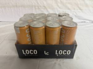 lot 106 image: 12 Pack of Loco Coffee Vanilla Honey Cold Brew