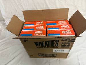 lot 178 image: 6 Boxes of Protein Maple Almond Wheaties