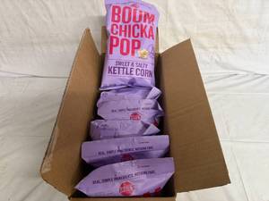 lot 183 image: 6 Bags of Boom Chicka Pop Sweet and Salty Kettle