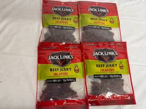 lot 194 image: 4 Bags of Jack Links Jalepeno Beef Jerky