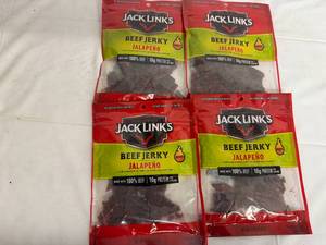 lot 195 image: 4 Bags of Jack Links Jalepeno Beef Jerky