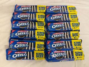 lot 214 image: 12 King Size Packs of Oero Double Stuf