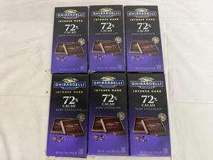 lot 222 image: 6 Ghiradelli Dark Chocolate Bars