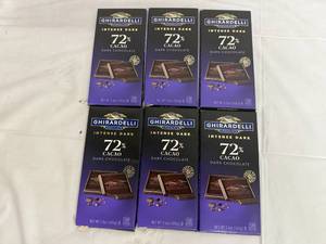 lot 223 image: 6 Ghiradelli Dark Chocolate Bars