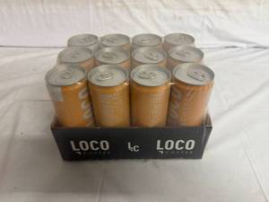 lot 105 image: 12 Pack of Loco Coffee Vanilla Honey Cold Brew