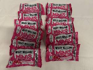 lot 18 image: 12x Wiley Wallaby Licorice Bites-Watermelon