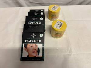 lot 57 image: Face Scubs & 2x Garnier Erase it All Makeup Cleansing Balm