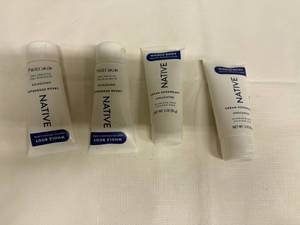 lot 60 image: 4x 3oz Native Whole Body Cream Deodorant