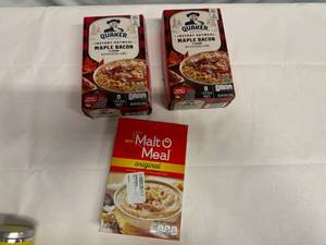 lot 66 image: 2 Oatmeal & 1 Malt o Meal