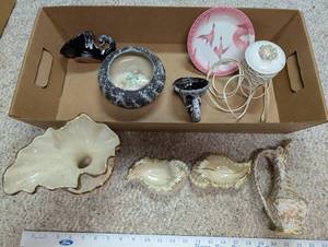 lot 669 image: Collection of Vintage Ceramic and Porcelain Decorative Pieces, Marked and Assorted Styles
