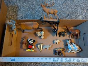 lot 722 image: Collection of Vintage Animal Figurines and Disney Mickey Mouse Japan