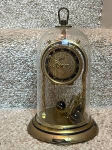 lot 734 image: Schatz 400 Day Anniversary Clock with Glass Dome