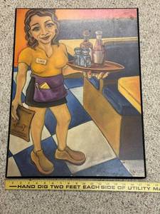 lot 638 image: Breakfast at Lucys Framed Giclee Print by Will Rafuse