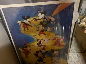 lot 686 image: Mickey Mouse Character Evolution Framed Poster