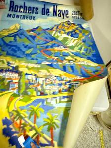 lot 699A image: Vintage Rochers de Naye Montreux Travel Poster