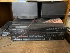 lot 719 image: Emerson AMFM Stereo Dual Cassette System with High Speed Dubbing