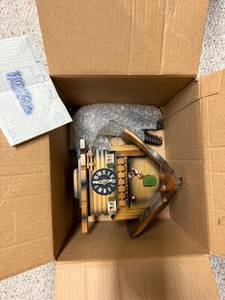 lot 838 image: Wooden Cuckoo Clock with Painted Figures
