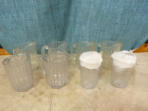 lot 30 image: 8 Beverage Pitchers