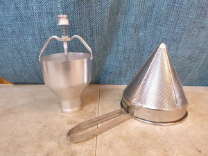 lot 38 image: Pancake Dispenser and Strainer
