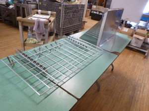 lot 54 image: Stainless Steel Shelf and Hook Rack