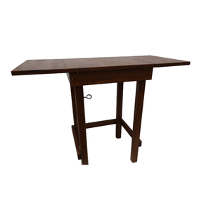 lot 11 image: Vintage Drop-Leaf Wooden Side Table