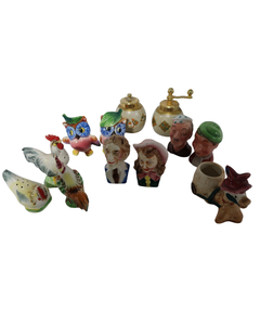 lot 93 image: Assorted Lot of Novelty Salt & Pepper Shakers and Figurines