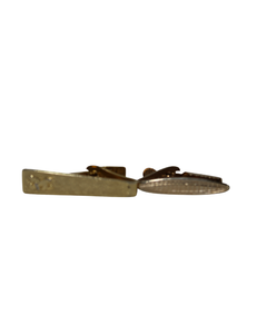 lot 83 image: Lot of Two Golden-Colored Tie Clips