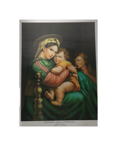 lot 59 image: Madonna Della Seggiola Print by Raphael