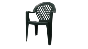 lot 128 image: Green Plastic Outdoor Chair