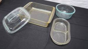 lot 138 image: Lot of Assorted Used Pyrex-Style Glassware