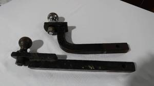 lot 113 image: Lot of Two 1-14 Trailer Hitch Mounts and Balls