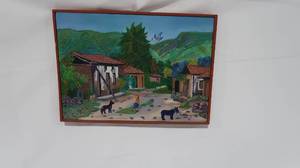 lot 68 image: Original Painting by Lorenzo Lopez A from Len, Nicaragua