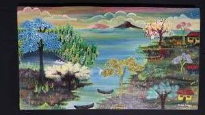 lot 33 image: Original Acrylic Painting by Soany Lainez - La Isla