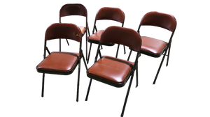 lot 31 image: Card Table with 6 Folding Chairs