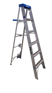 lot 28 image: Keller 6-Foot Aluminum Heavy-Duty Step Ladder