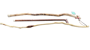 lot 20 image: Lot of 3 Decorative Walking Sticks