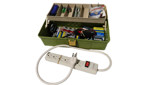 lot 38 image: Lot of Household Electrical Supplies, Batteries & Power Strip