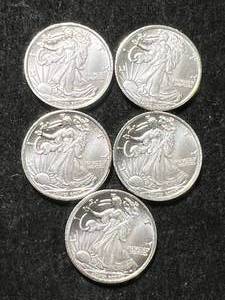 lot 08 image: HALF TROY OZ TOTAL .999 FINE SILVER FRACTIONAL ROUNDS