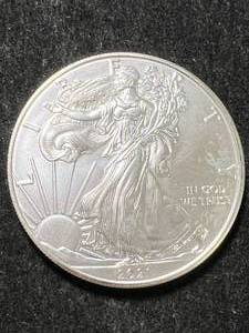 lot 12 image: 2021 AMERICAN SILVER EAGLE 1 TROY OZ .999 FINE SILVER
