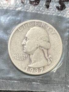 lot 24 image: 1937-S US WASHINGTON QUARTER