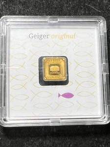 lot 34 image: 1 GRAM .999 FINE GOLD GEIGER BAR