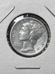lot 47 image: 1943-S US MERCURY DIME
