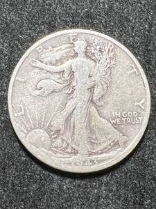 lot 53 image: 1943-D US WALKING LIBERTY HALF DOLLAR