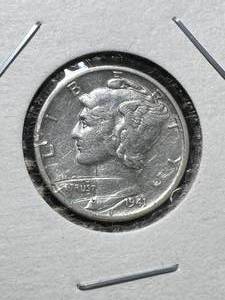 lot 74 image: 1941 US MERCURY DIME