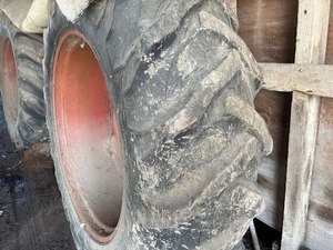 lot 29 image: Tractor hub bolt duals Goodyear 18-4-38