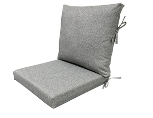lot 116 image: LOT OF 2 2PCS Better Homes & Gardens Premium Gray Outdoor Dining Chair Cushion