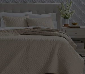 lot 229 image: Charter Club Chambray Quilt Tan, Queen