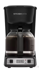 lot 418 image: KitchenSmith by Bella 12 Cup Programmable Coffeemaker