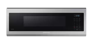lot 37 image: Samsung 1.1 cu. ft. 1100 W Fingerprint Resistant Stainless Steel Smart SLIM Over-the-Range Microwave #ME11A7510DG